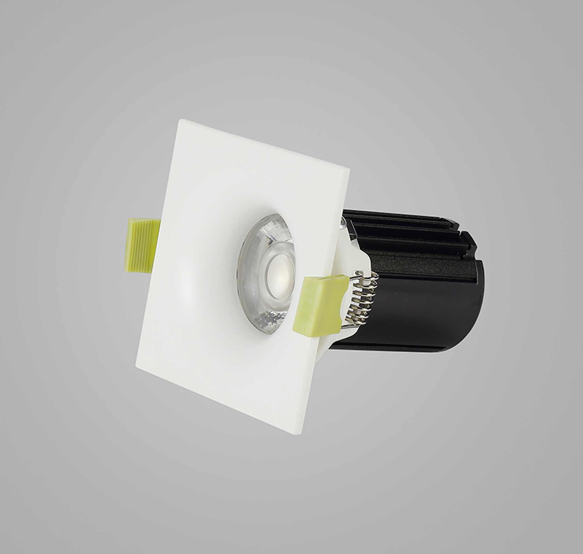 Bruve 12 Tridonic powered 12W 2700K 1200lm 36° LED Engine,300mA , CRI>90 LED Engine Matt White Fixed Square Recessed Downlight, Inner Glass cover, IP65 DM201580  Dlux Bruve SQ 12 IP65